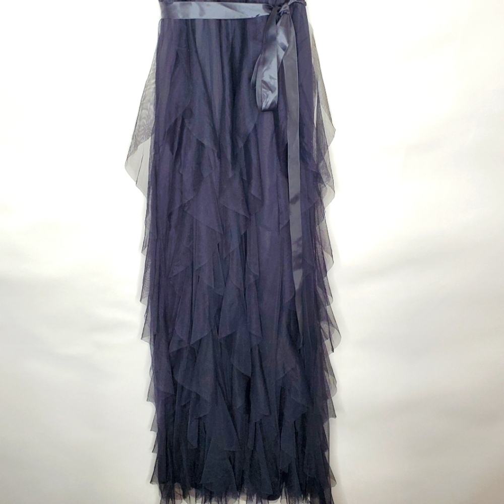 Candalite Sequin Lace Maxi Dress Size 1X Tiered Tulle Skirt Evening‎ Gown NEW - Picture 11 of 16